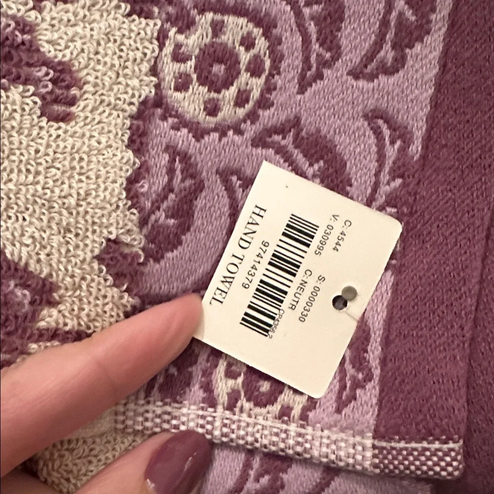 Anthropologie Vivi Cotton Jacquard Terrycloth Hand Towel NEW